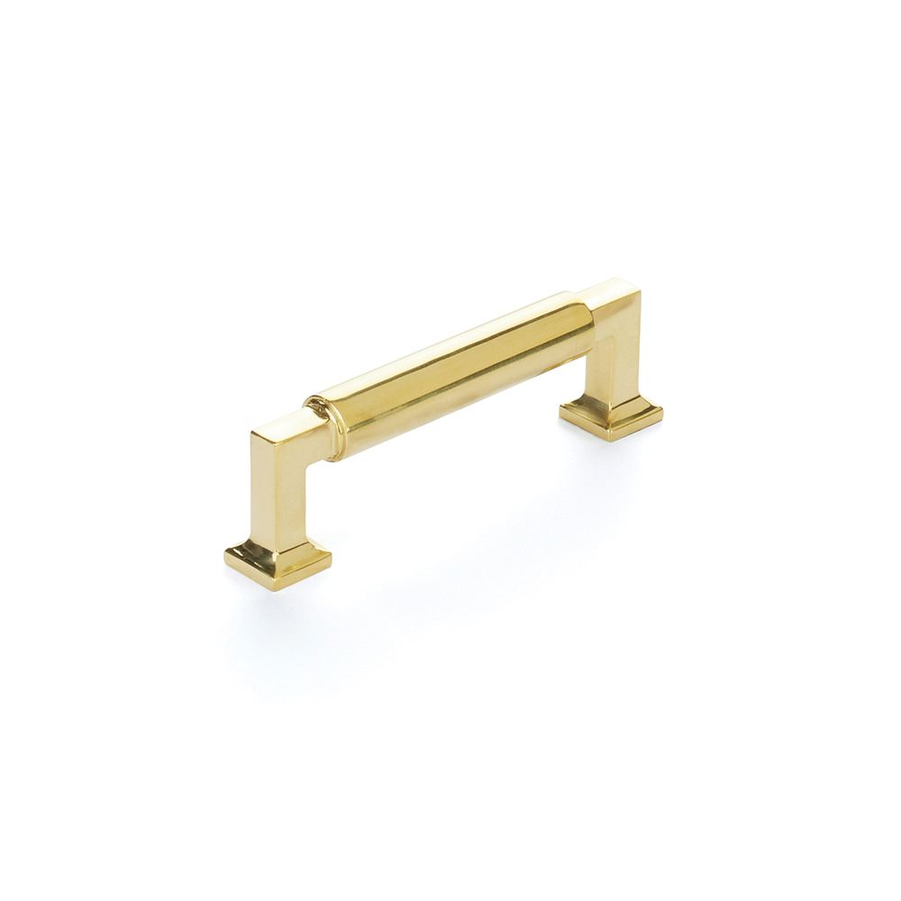 477 Unbr Unlacquered Brass Cabinet Pull